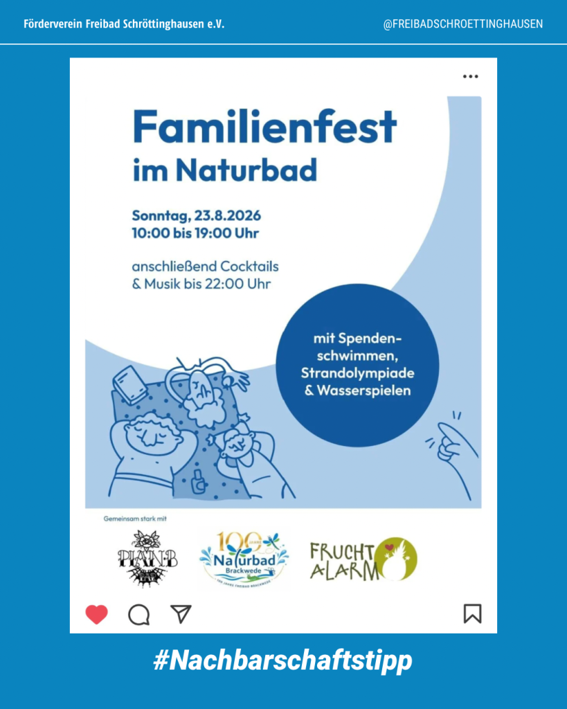 2026 08 19 #nachbarschaftstipp Familienfest Brackwede